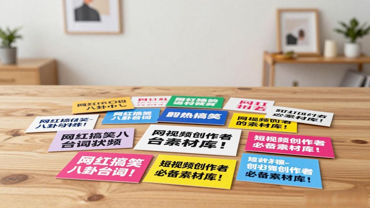 网红搞笑八卦台词视频大全-短视频创作者必备素材库！